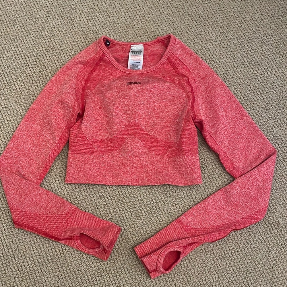 Gymshark - Flex Sports Long Sleeve Crop Top - Sz S